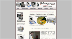 Desktop Screenshot of hego-polyform.de